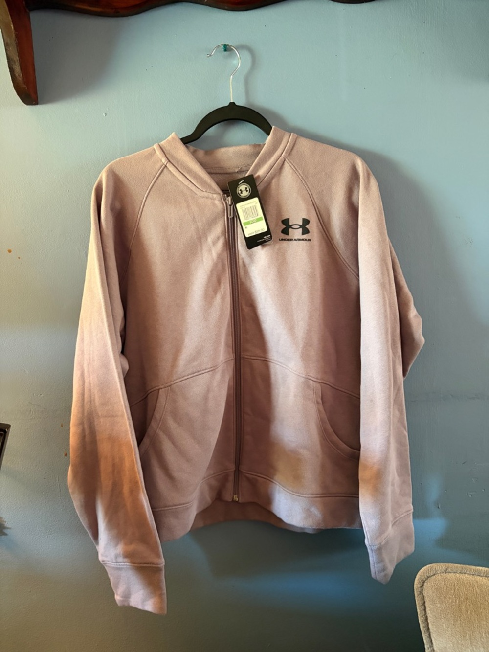 Under Armour Mauve Full-Zip Hoodie